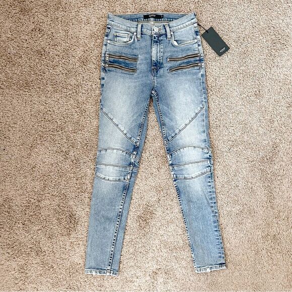 Hudson Jeans Barbara High Waist Skinny Ankle Light Faded Wash Jeans SZ 25 BNWT - Picture 1 of 12